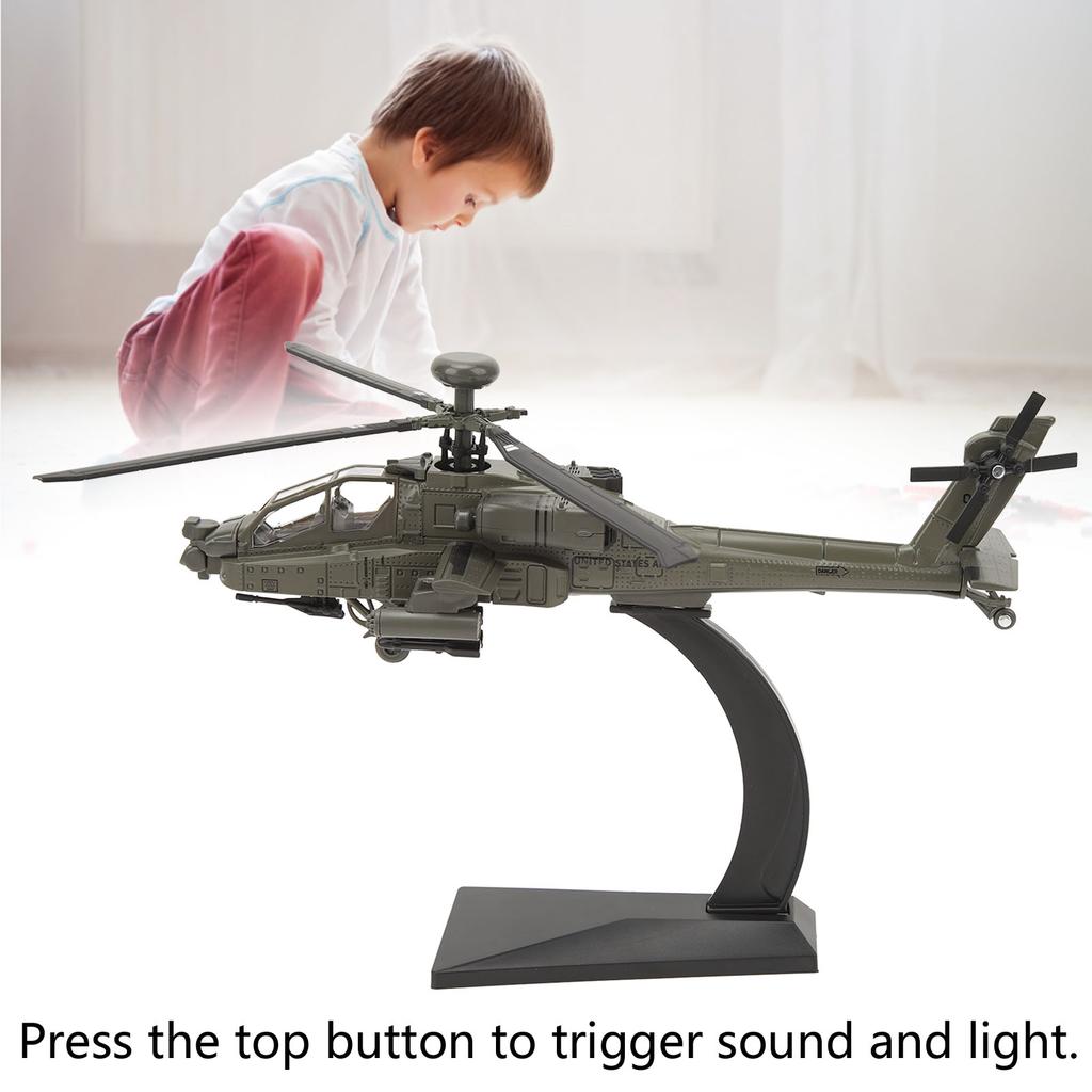 Helicopter Model 1:32 Scale Helicopter Simulation Model Ornament Aircraft Models for Collection Over 8 Years Old