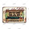 Funny Aloha Tiki Bar Tin Sign, Vintage Beach Bar, Pub Art, Wall Decor, Metal Plate, Retro Hawaii Beauty, Iron Painting Signs