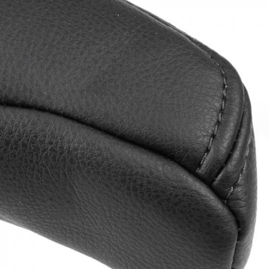 2x Black Seat Armrest Handle Leather Cover Trim For Land Rover Discovery 3 4 LR3