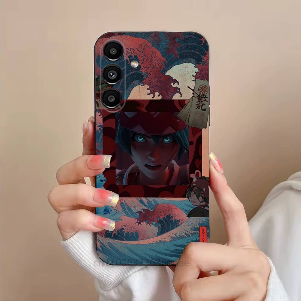 Kiriko O-OverwatchES Phone Case For Samsung S25,24,23,22,21,S20,Ultra,Plus,FE Black Soft Cover