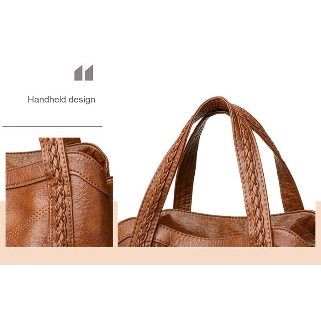 Xeie Thuk Handbag Shoulder Bag Women Faux leather Daily Commute Casual