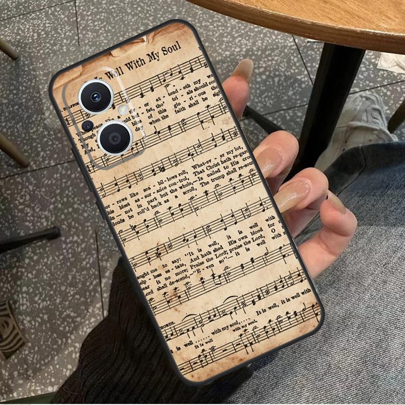 Sheet Music For OPPO Reno 10 11 12 13 14 Pro 7 8 Lite 8T 11F 12F 13F 14F OPPO Find X8 X9 X5 X6 Pro Case