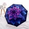 1pc Lotus Mandala Automatic Folding Umbrella Durable Iron Frame,All Seasons Home Travel Outdoor Multifunctional Umbrella yy251115087