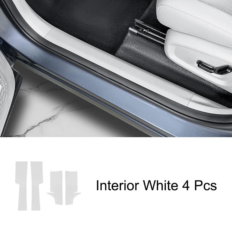 For Geely Galaxy E5 2024 2025 Car Door Threshold Strip Ide Outside Leather Decorative Protective Sticker Accessories