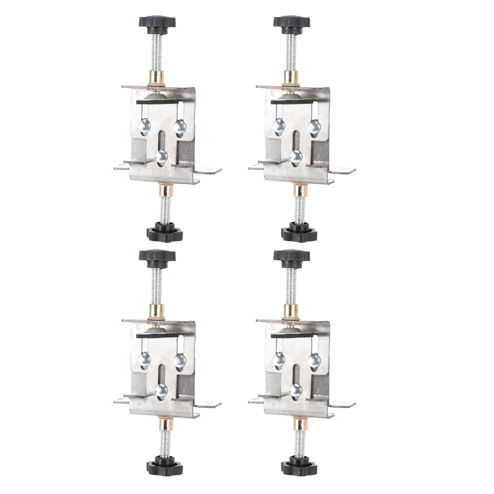 

4 Pcs Cabinet Door Installation Positioner Knob Adjustment Stainless Steel Cabinet Door Mounting