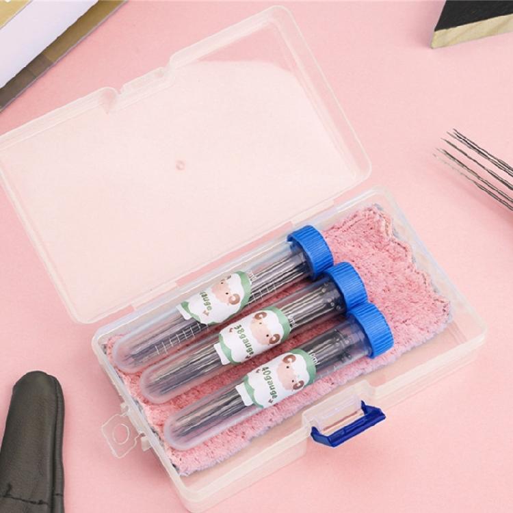 Nadelfilz Zubehör, Tier Nadelfilz Zubehör Wollfilz Werkzeug mit Holzgriff, Fingerlinge, Nadelröhrchen