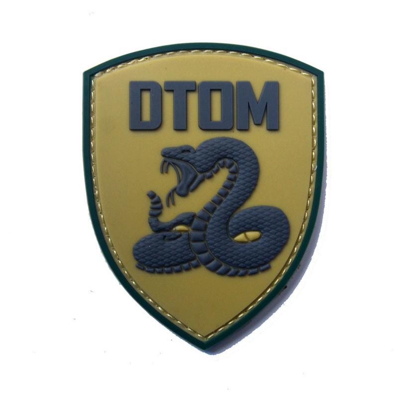 DTOM Gadsden Snake Morale Patch - Hook & Loop PVC Velcro