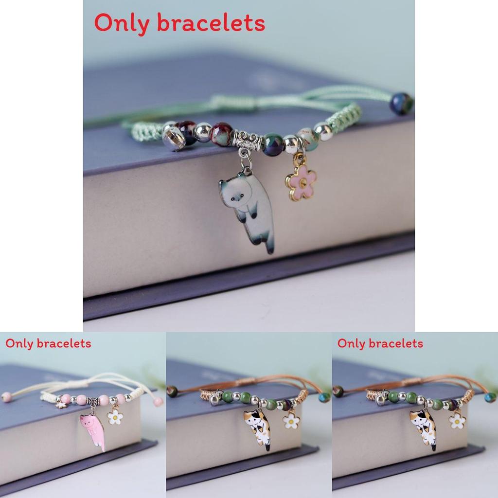 Spring 2024 Cat Animal Pendant Bracelet With Electroplated Finish For Stylish Women