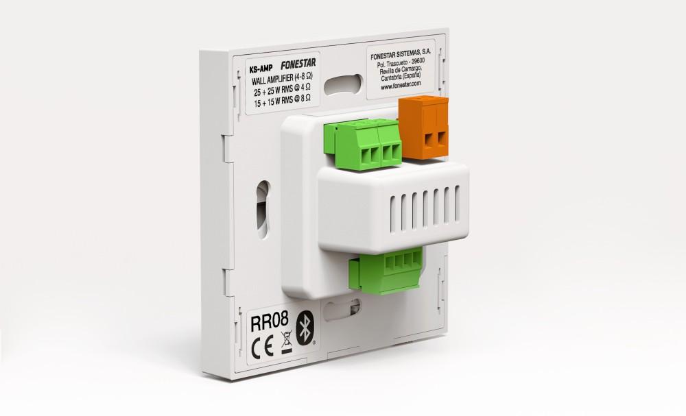 Fonestar KS-AMP - Miniwzmacniacz ścienny z BT/USB/FM, Fonestar