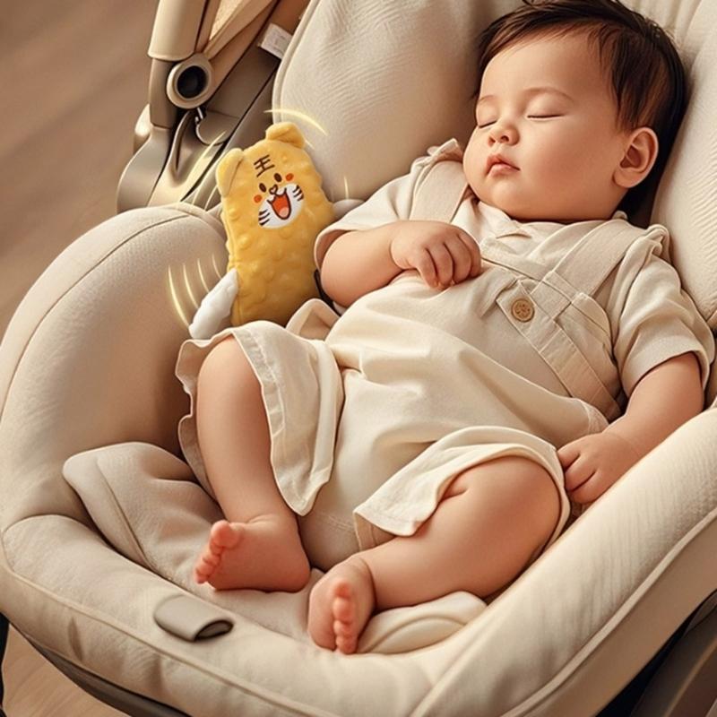 Gentle Vibration Infant Sleep Soother For Sleep Support Ergonomic Shape Machine Washable Breathable Fabric