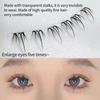 Natural Looking Ultra Soft Split Segments Glue Free Small 240 Clusters Lower Eyelash False Eyelashes Transparent For Be