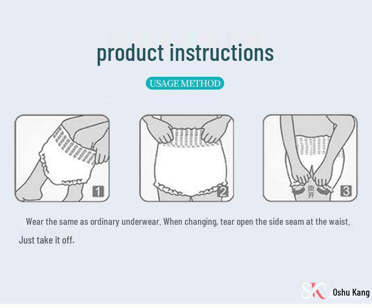 Xin Shu Kang Side-Opening Pull-Up Windeln für Erwachsene, für ältere Männer und Frauen