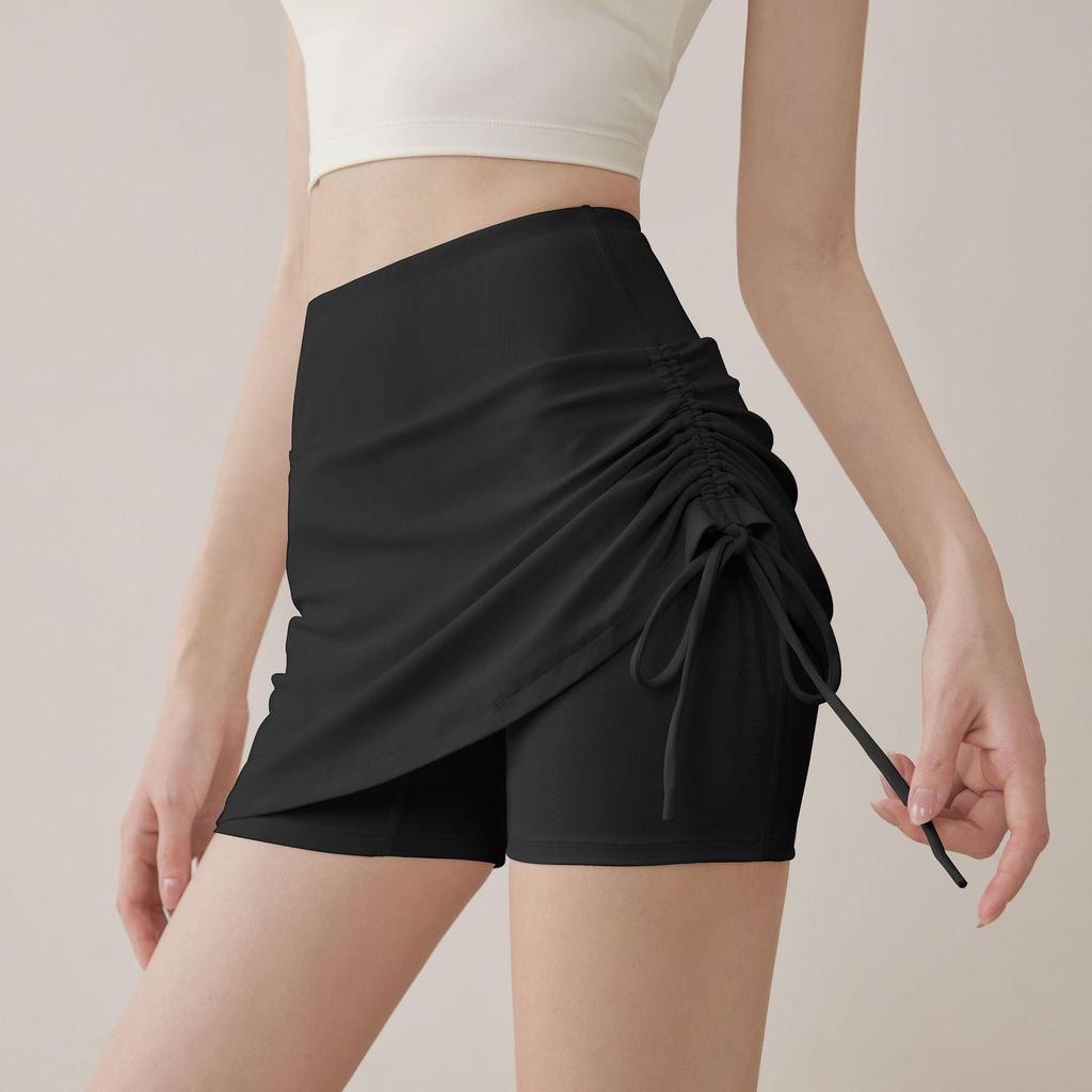 Shorts de Yoga de Cintura Alta para Mujer - Elevación de Glúteos, Fitness Deportivo, Estilo Transfronterizo