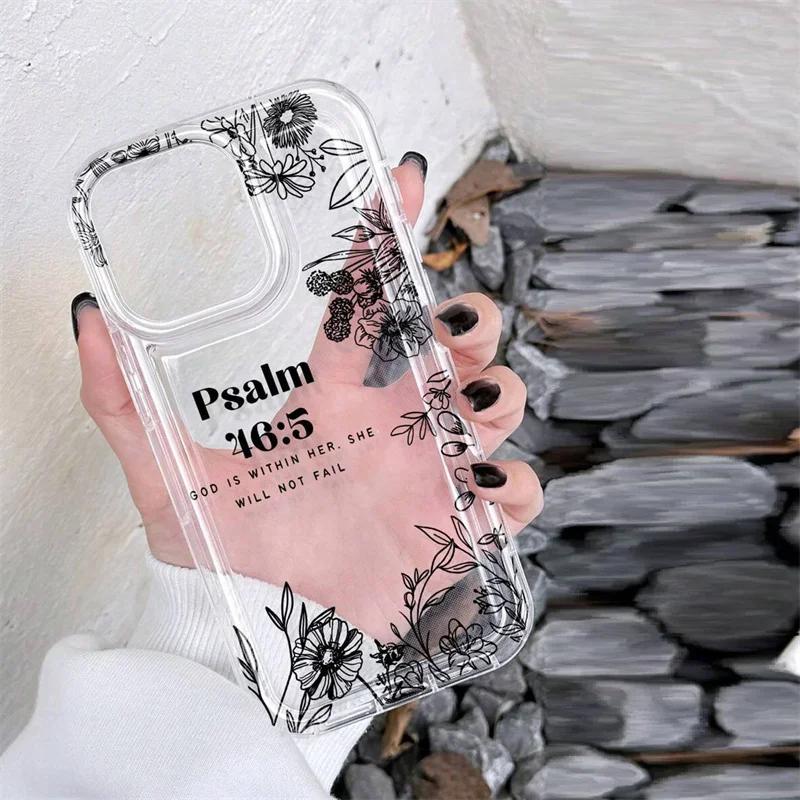 English Flower Pattern Shock-Absorbing Phone Case for Samsung Galaxy S24 S23 S22 Ultra Plus 5G S21 FE A15 A35 A55 A14 A54 Cover