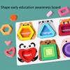 Wooden Animal Puzzle Toys Children Montessori Preschool Education Fun Game Shape Matching Learn Puzzle Game Festival Gift Toy