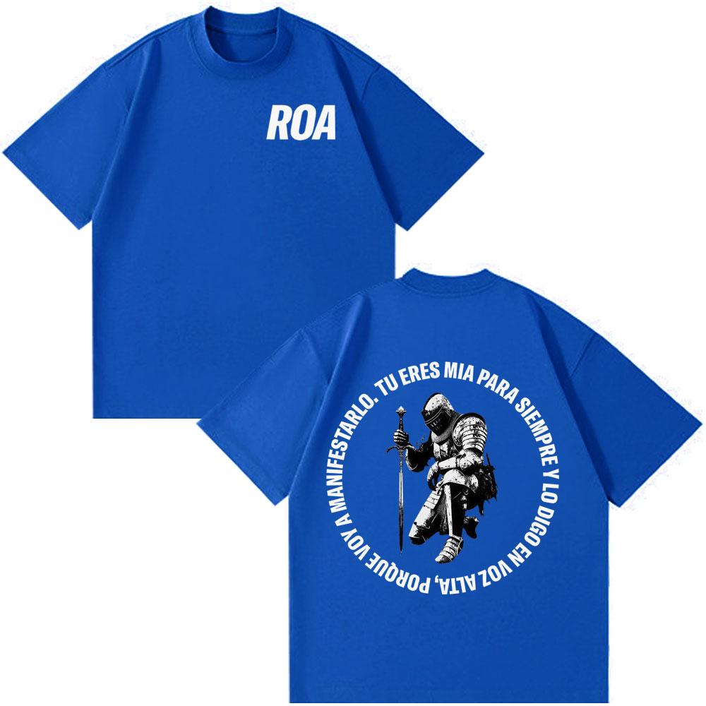 Rapper Roa Tour 2026 Fashion Print Tshirt Men Women Harajuku Vintage Tshirt Summer Cotton Casual Hiphop Punk Loose Tshirts