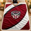 Flannel BlanketSheffield United Football Warm Soft Throw Blanket for Indoor Sofa Bed Living Room Use