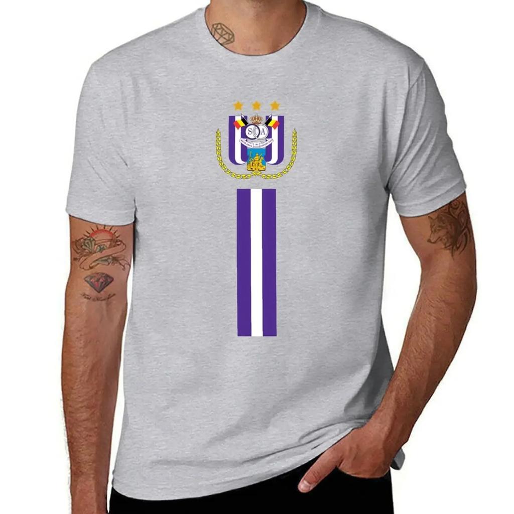 Anderlecht RSCA - Anderlecht Fußball T-Shirt süße Oberteile personalisiert Herrenbekleidung