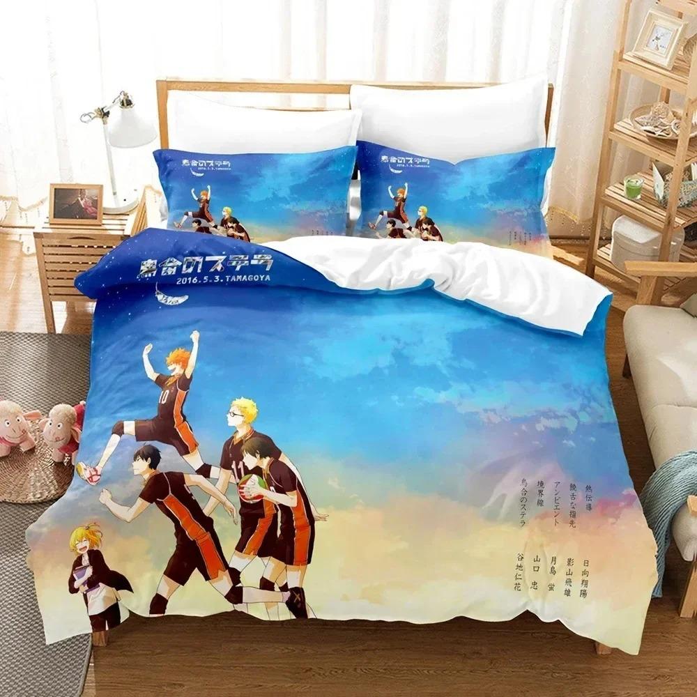 Set Biancheria da Letto 3D La Pallavolo Junior per Camera da Letto Morbido Copriletto Moderno Copripiumino Coperta e Federa