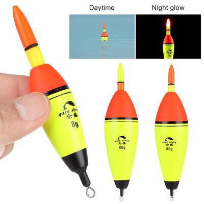 High Quality Plastic Light Stick Electronic Eva Foam Ball Boia Fishing Night Float Bobber