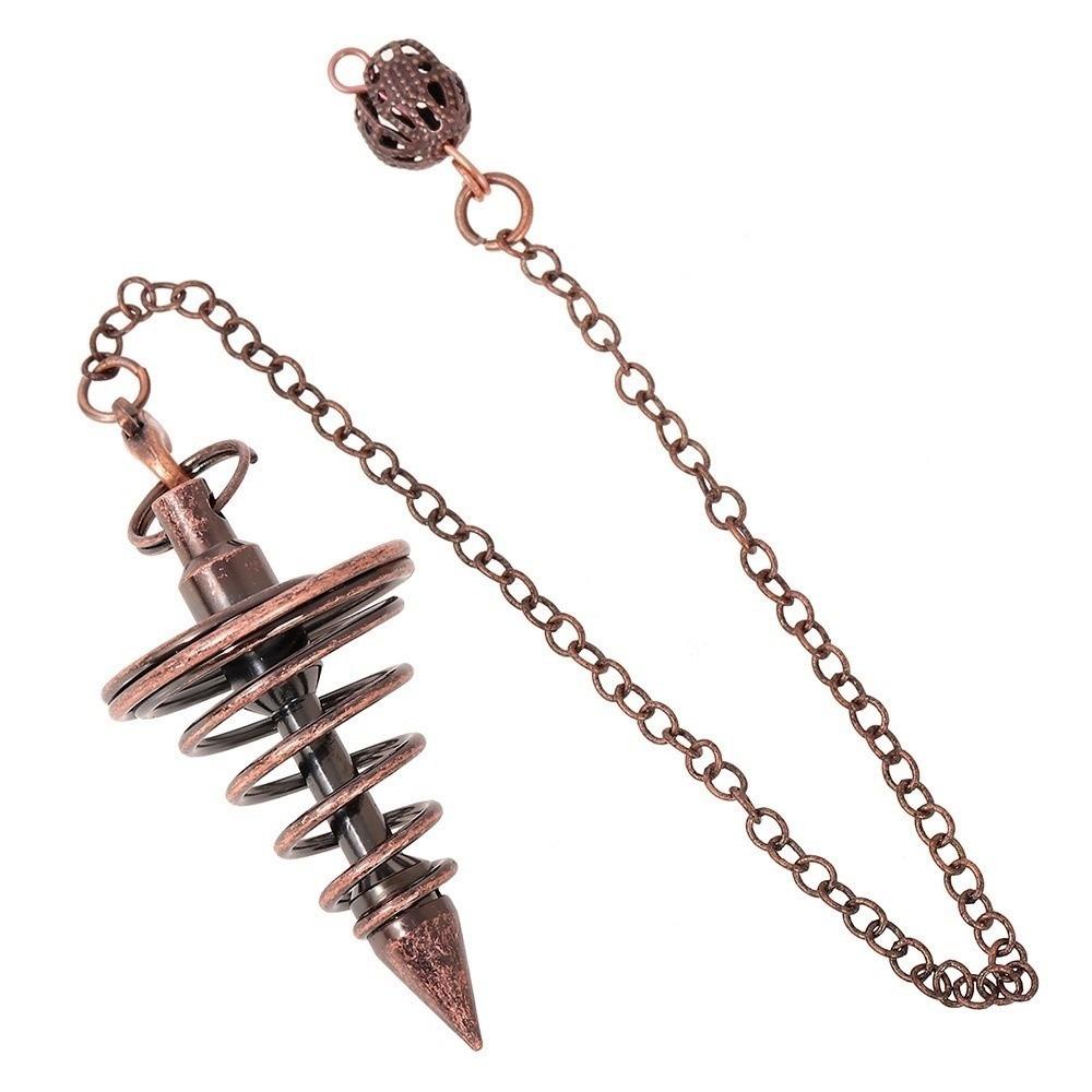 Energy Isis Pendulum Pointed Meditation Cone Metal Pendulum Witch Spiritual Pendulos Women