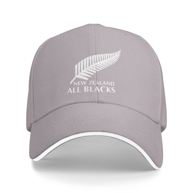 Nya Zeeland All Blacks Tryck Basebollkeps Herr Dam Hip Hop Hinkhatt Sommar Sol Pappahattar Justerbar Sandwich Snapback Kepsar