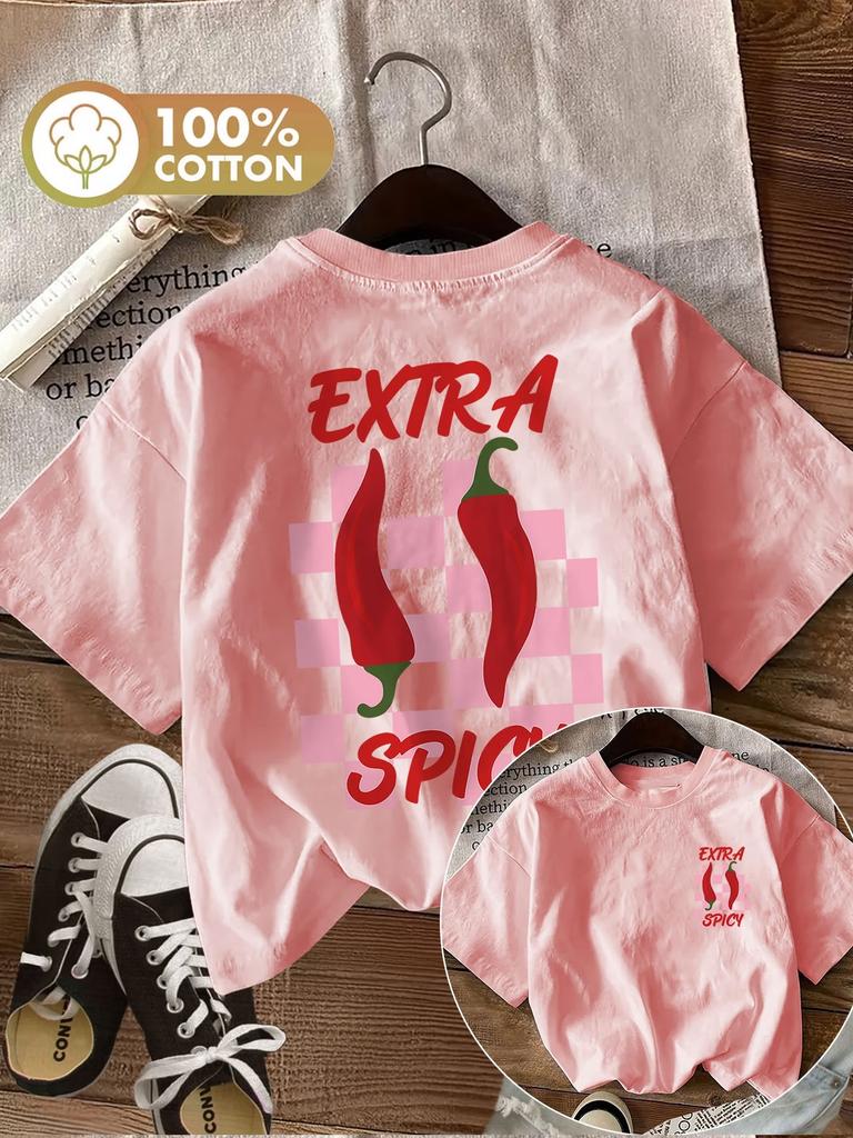 s extra spicy shirt Yk Cotton Womens Retro TShirt Soft Crew Neck Short Sleeve Top Vintage Shirt hip hop Design
