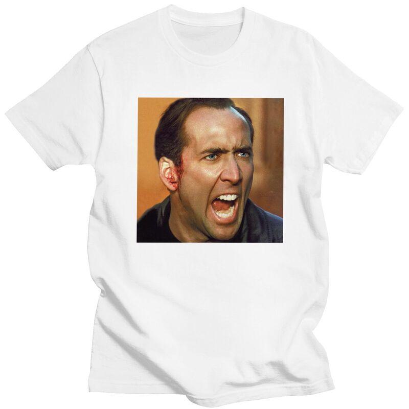

Custom Funny Nicolas Cage Meme Tshirts for Men Short Sleeve Leisure T Shirt Cool T-shirts Slim Fit Pure Cotton Tee Gift Idea ... 5XL різнокольоровий