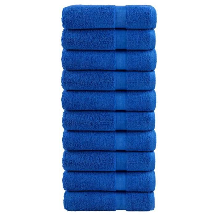 VidaXL Essuie-mains de Qualité Supérieure 10 pcs, Serviettes de Bain, Serviettes à Main, Débarbouillettes de Salle de Bain, 137187