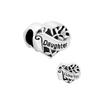 New S925 Sterling Silver I Love You Bat Pregnant Siste Pendant Charm Bead Fit Original  Bracelet Trinket DIY Women Jewelry