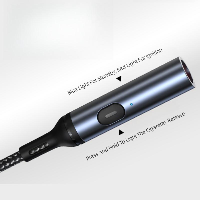 Metal Windproof Rechargeable Lighter Outdoor Mobile Phone Cigarette Lighter Compact Into Tungsten Filament Ignition Tool