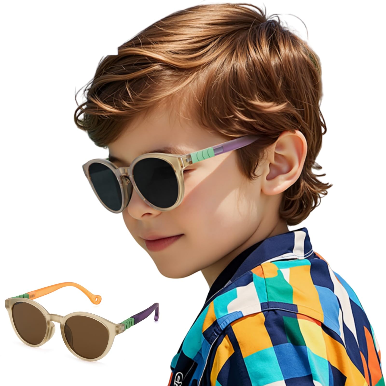 

FEISEDY Polarized UV400 Ultralightweight TR90 Perfect for and TAC UV B1288 Kids Sunglasses, Protection, Lenses, Baseball, Fishing, Hiking, Cycling,