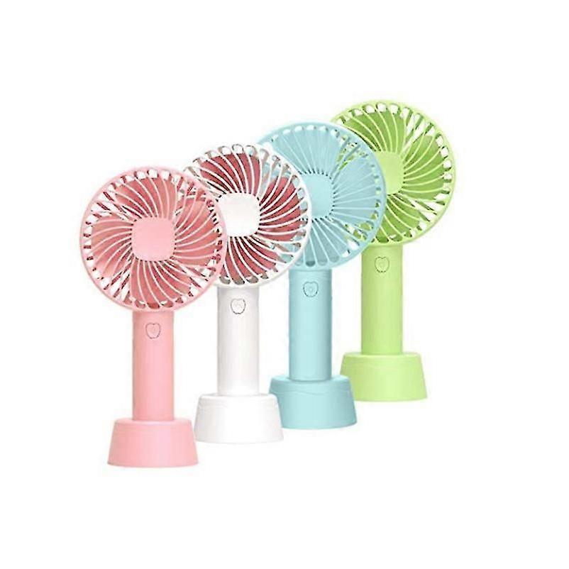 Mini Fan Handheld Portable Hand Fan Rechargeable Usb (color : White, No Standard Battery) (a-5-f6)