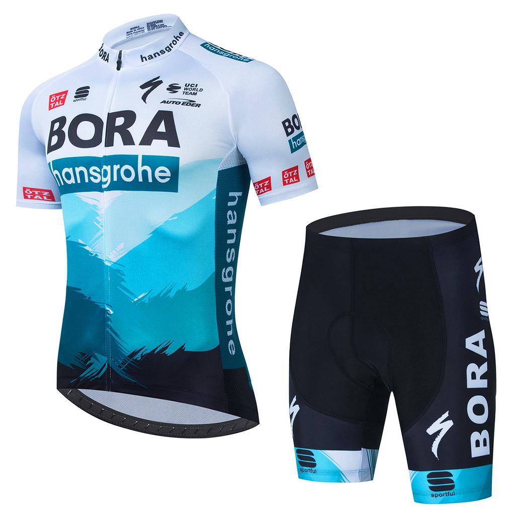 Bora Summer Cycling Suit Short Sleeve Top Men'S Spot Mountain Bike Cycling Suit