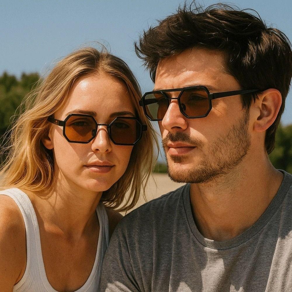 Gradient Unisex Polarizing Lens Sunglasses Indian Style Anti-UV Glasses  Women
