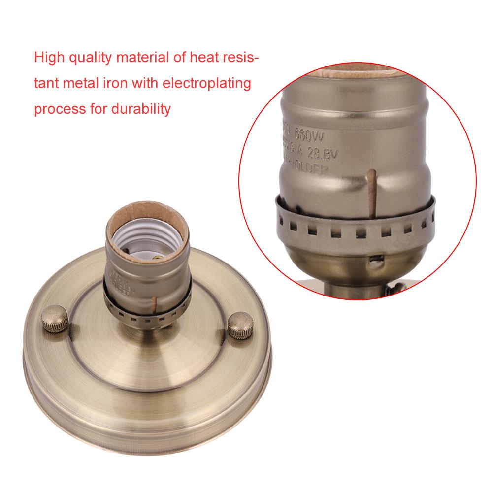 Vintage Chandelier Screw Socket For E26/E27 Bulb Socket Energy-Saving Incandescent Bulb Safety Power Stable Not Easy To Fall Off
