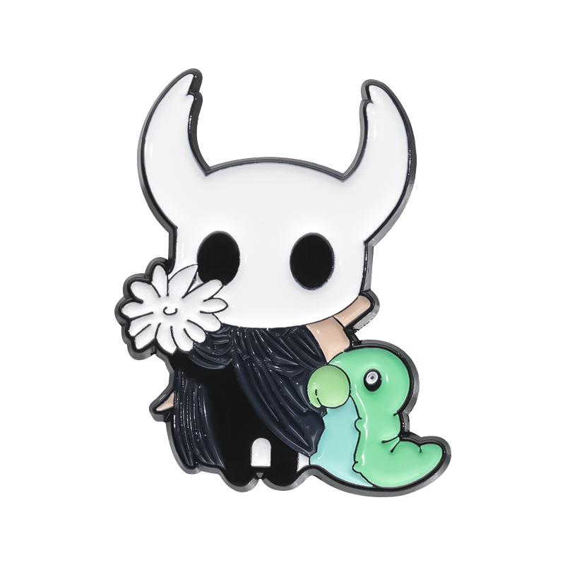 Anime Game Brooch Hollow Knight Character Enamel Pins Cartoon Anime Badge Decorative Brooch Shirt Lapel Pin Jewelry Accessory