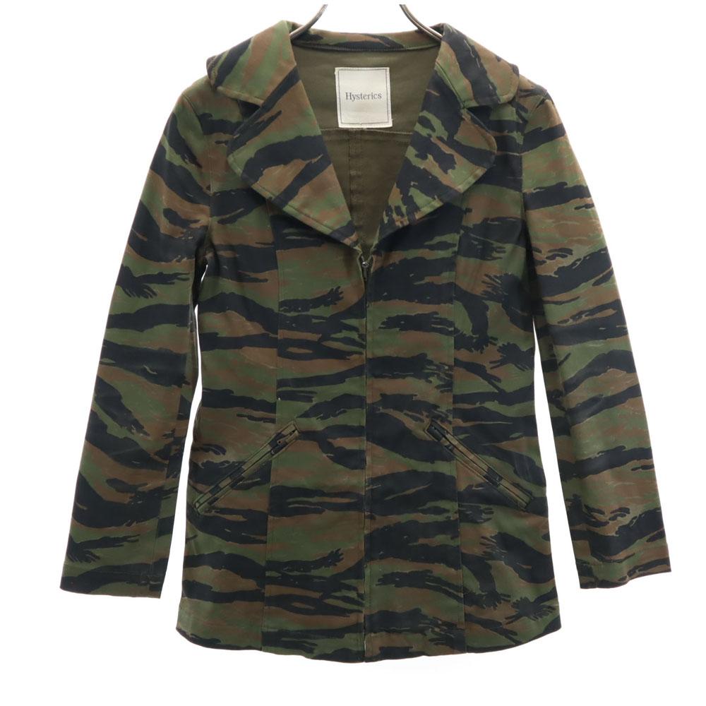HYSTERIC Made In Japan Camouflage Pattern Military Jacket F Camouflage Women Used