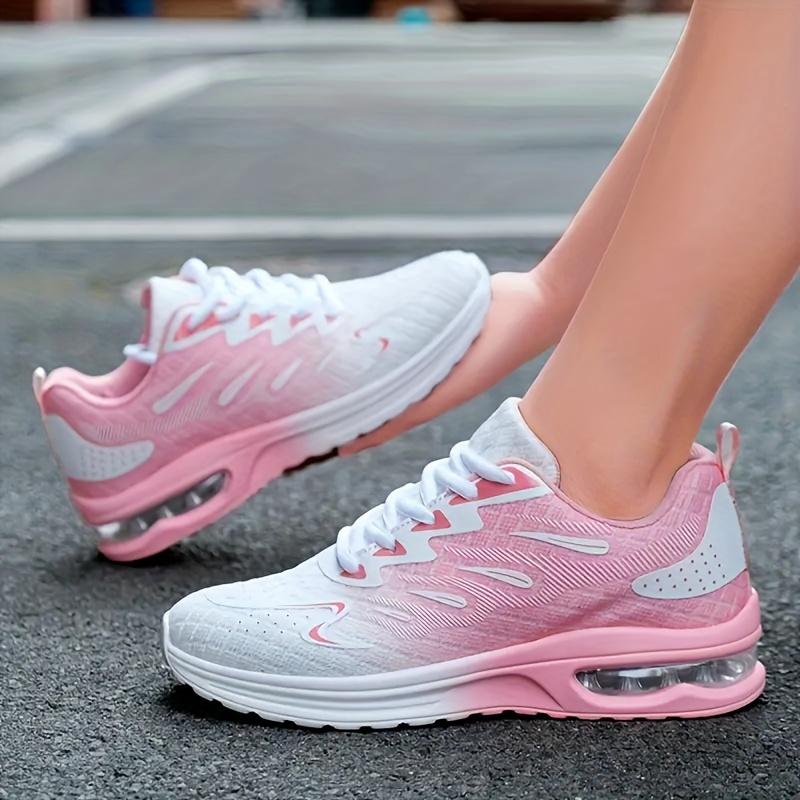 Women's Plus Size Mesh Breathable Casual Sneakers - Fashionable, Lightweight Cushioned Running Shoes for All Seasons