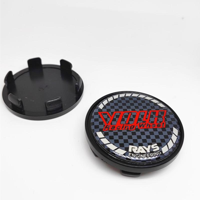 

4pcs 54mm 51mm Wheel Center Cap Hub Rays Volk Racing Car Accessroies Rims Dust Hubcap Cover
