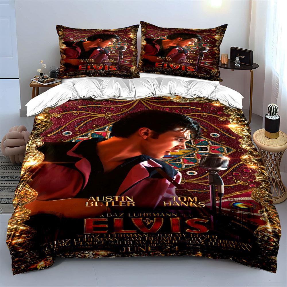 Musician portrait with microphone. Bedding sets Duvet cover sets Duvet covers Pillowcases(1*Duvet Cover 2*Pillowcases without duvet insert)