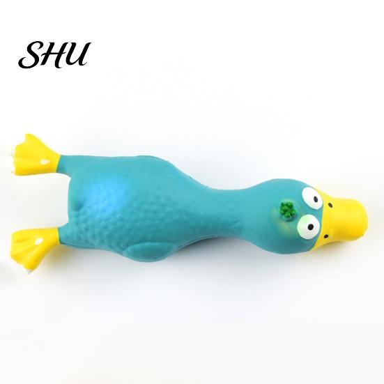 Pet Toy Chicken Shape Latex Dog with Sound Boredom Relief Teeth Cleaning for Throwing Molar Bite-Resistant Funny Squeaky Chew Cute