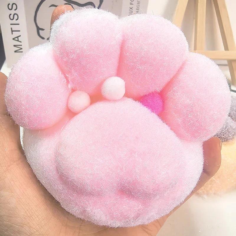 11cm Squeeze Bear Paw Toys Cute Soft Abreact Relief Relax Toys Sticky Decompressing Pinching Cat Paw Stress Relief Squishy Toys