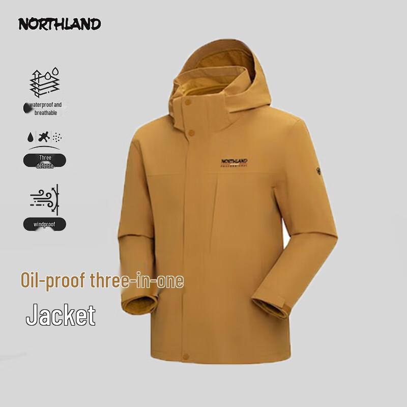 

Nothland 3-in-1 Weatherproof Outdoor Jacket NWJFH5210S 180/96A