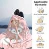 1pc, LinaBell (1) Home Decor Flannel Blanket Perfect Gift for Bedroom, Living Room, Travel, Camping, Car