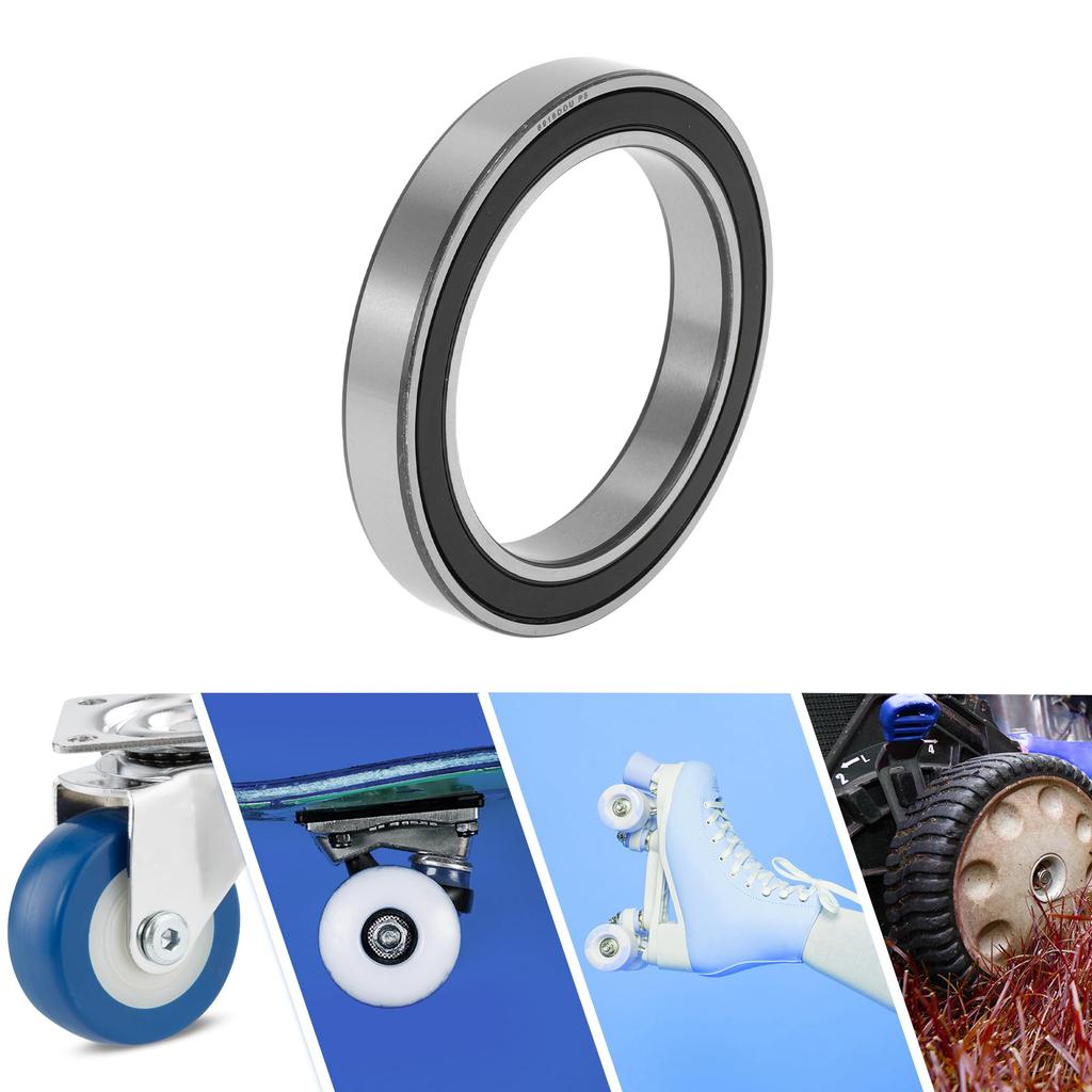 ACROPIX 6916DDU Rillenkugellager P5 80x110x16mm Geschmiertes Lager Doppelte Gummidichtung Schwarz Silberfarben Roller Skateboard Rad