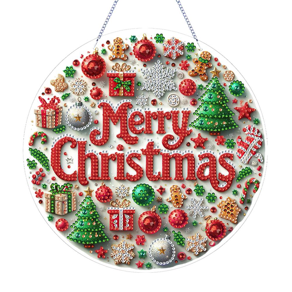 2D Flat DIY Rhinestone Diamond Art Window Pendants Diamond Painting Set Double-sided Printing Home Wall Decoration Crafts