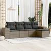 Vidaxl 5-Cz. Set da Giardino, Cuscini, Rattan PE Grigio