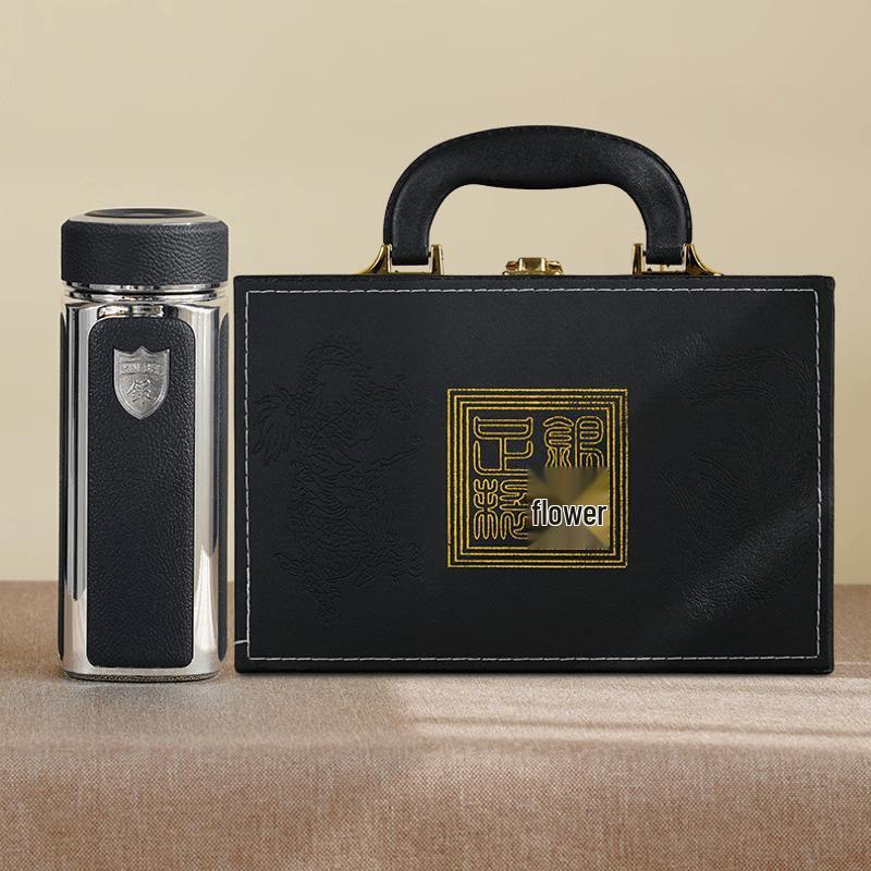 

Xiaoyueya Leather-Wrapped Silver Ion Insulated Square Cup