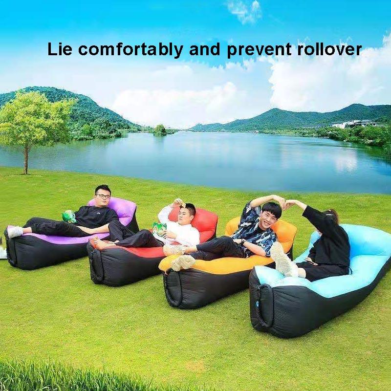 Tragbare Outdoor Faule Aufblasbare Sofa Camping Aufblasbare Bett Park Luft Bett Isomatte